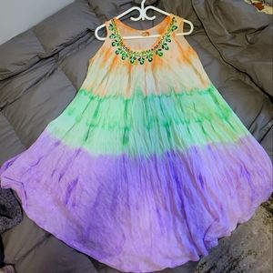 Shoreline sundress/swimsuit cover.